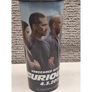 Furious 7 Movie Theater Souvenir Cup 44oz Fast & Furious 2015 Vin Diesel Walker